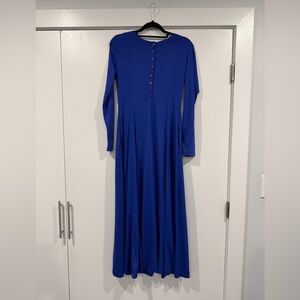 Blue a line loungewear maxi dress only worn once!!
